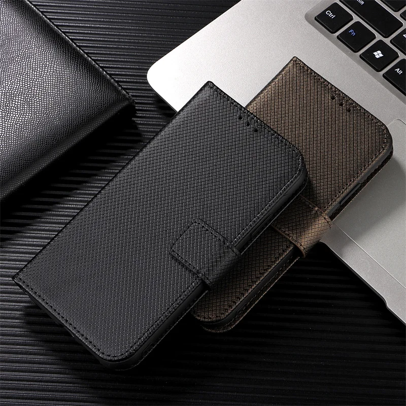 Suitable For Alcatel 1S 2021 3L 2021  V2156A cover luxury brick stone flip PU card slot wallet  with lanyard telephone box