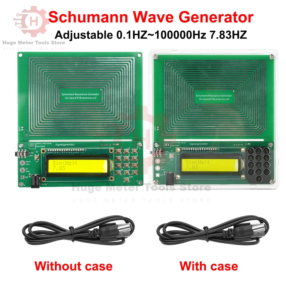 

Adjustable 0.1HZ~100000Hz 7.83HZ Schumann Resonance Ultra-low Frequency Pulse wave Generator Audio Resonator Signal Generator