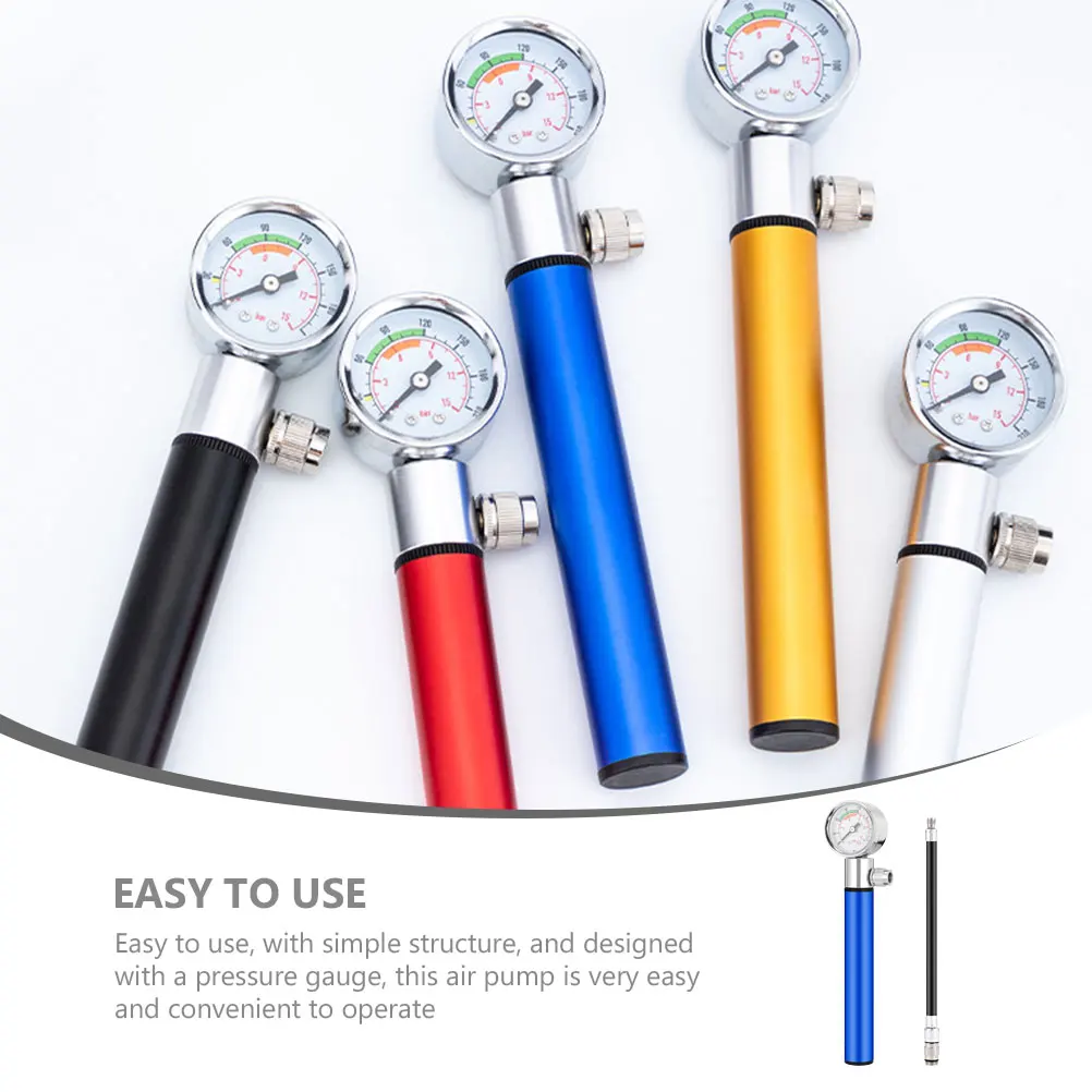 

Aluminum Alloy Gas Cylinder Versatile Pump Set Bike Air Small Hand Ball Pressurizer Volleyball Tire Inflation
