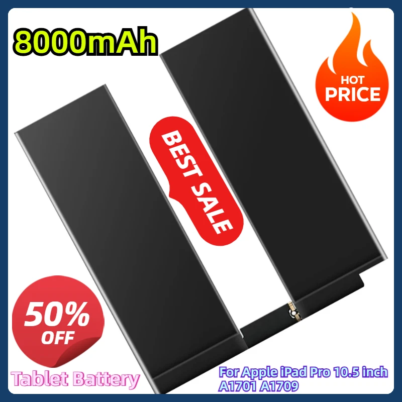 

For Apple iPad Pro 10.5 inch A1701 A1709 Tablet Battery 8000mAh 3PCS