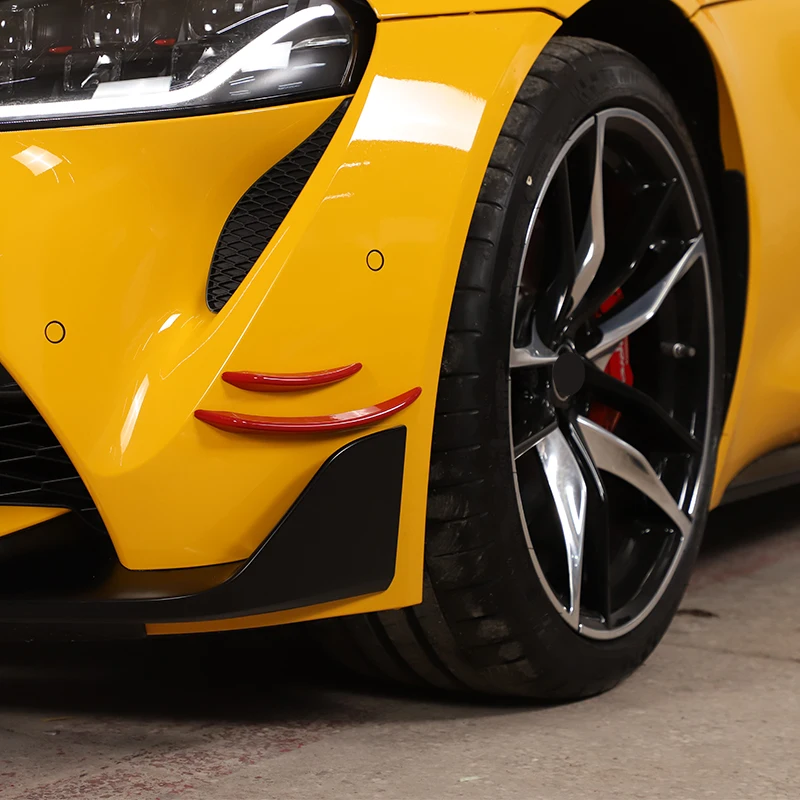 

For Toyota Supra A90 A91 2019-2025 Front Bumper Side Splitters Canards Vents Wind Knife Car Decoration Accessories