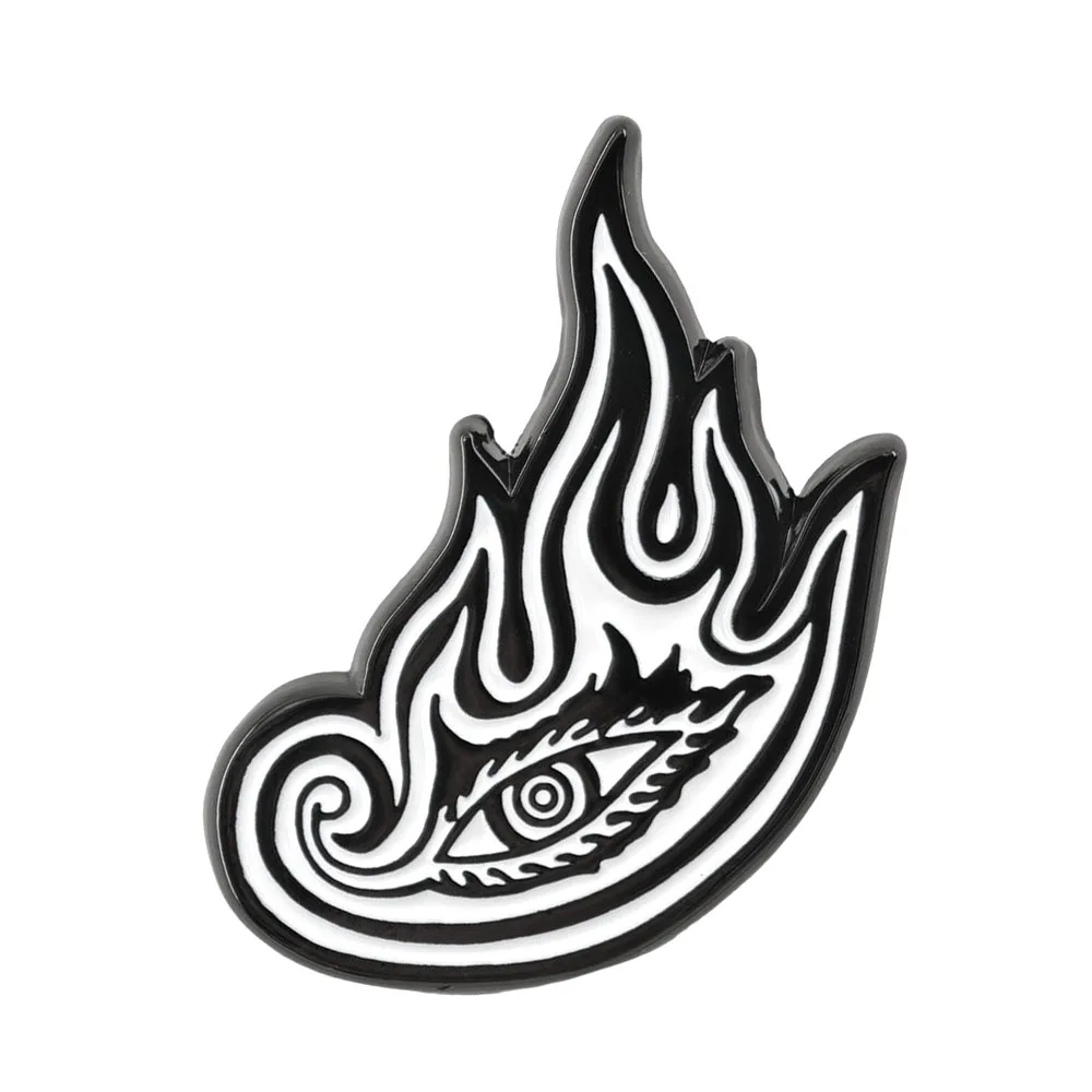 Tool Band Brooch Lateralus Flaming Eye Metal Badge Embrace This Moment Enamel Pin Rock Music Fan Gift Clothing Accessories