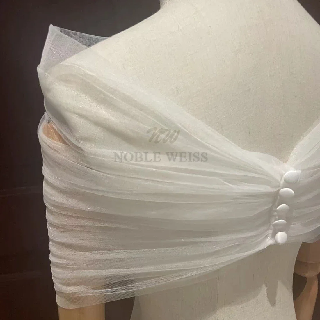 Tulle Bridal Shawl cover arm decoration accessories removable shawl wedding Wrap Multiple Threading Modes Customized