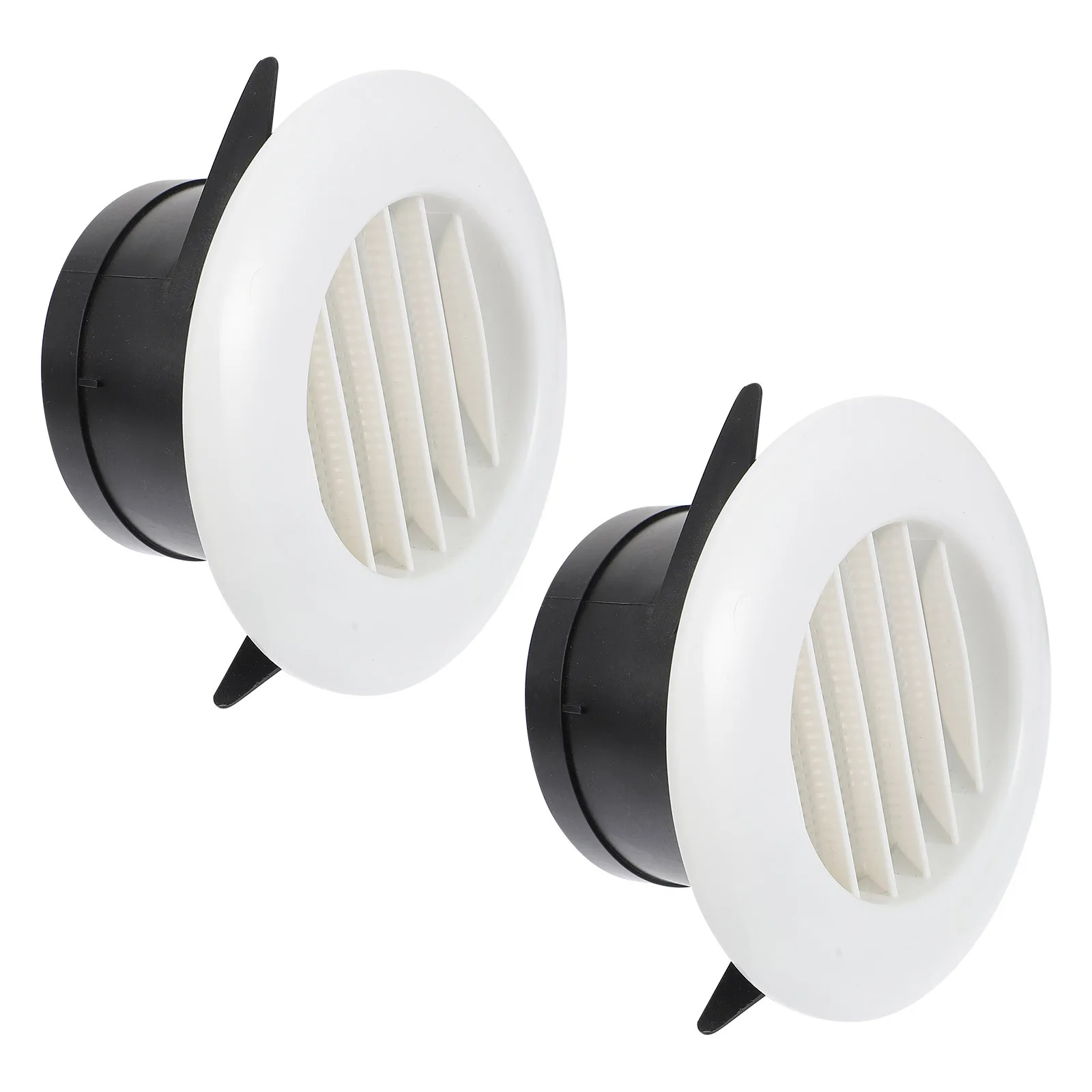 

2Pcs Round Air Vent ABS Material Dustproof Easy Install Home Bathroom Kitchen Office Ventilation Outlet Grille Cover