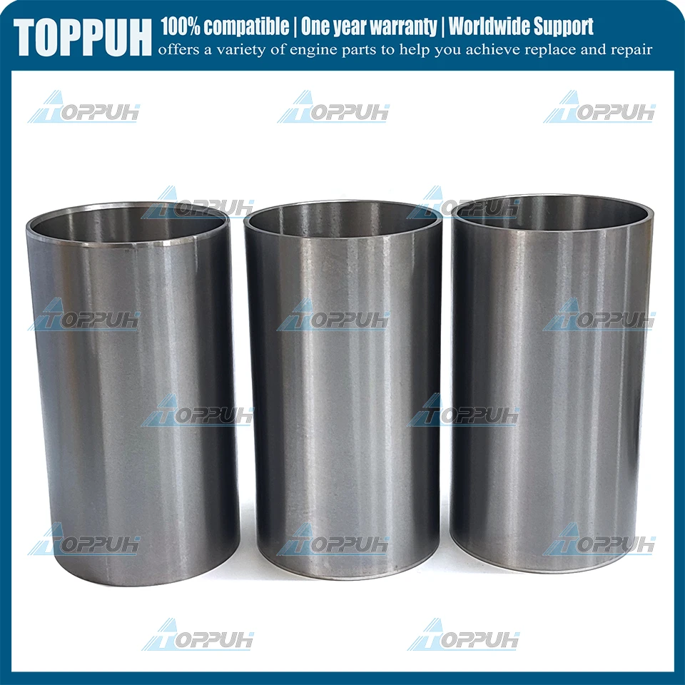 

3 pcs D1105 New Cylinder liner for Kubota D1105 （Semi finished）