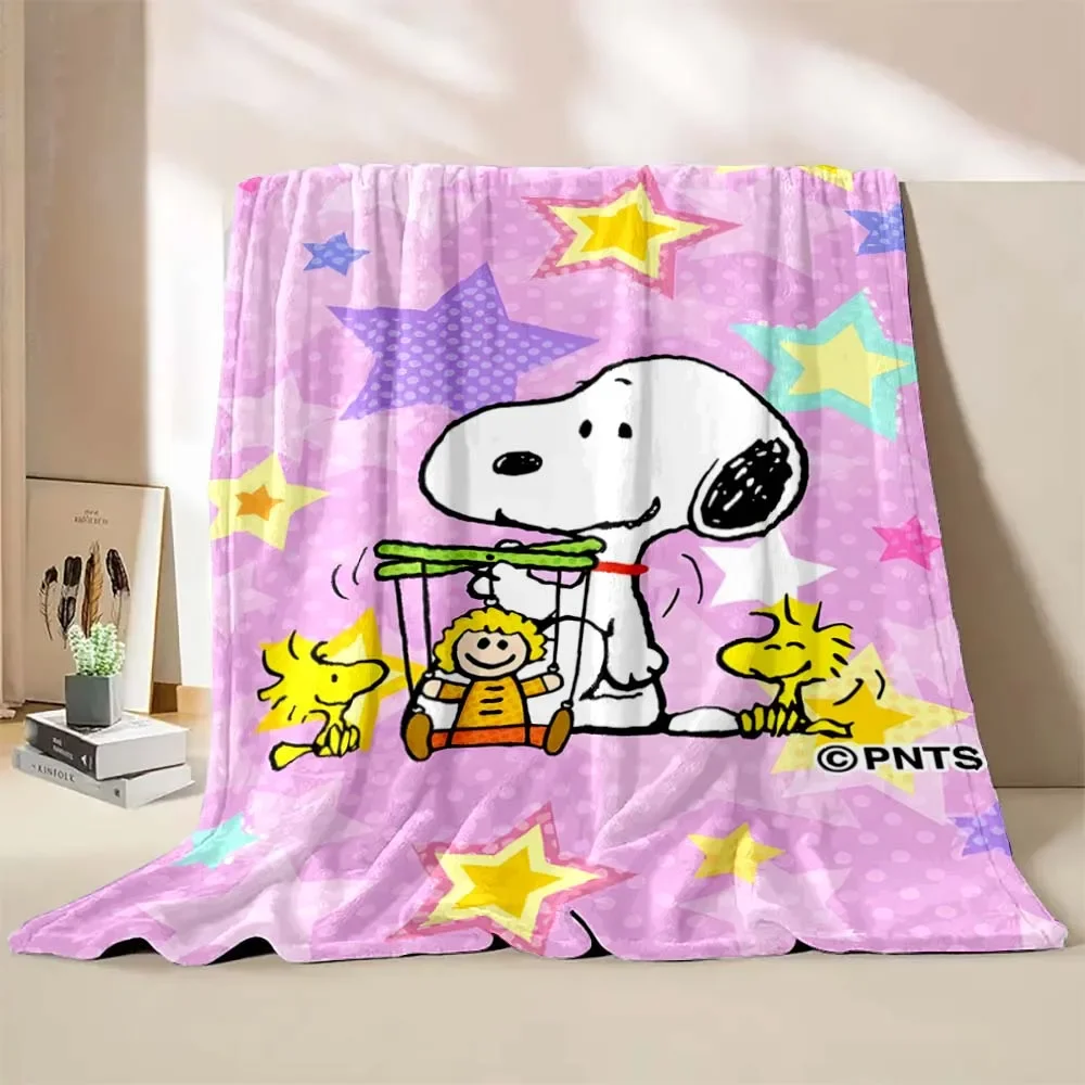 Koc z nadrukiem 3d Snoopy Dog Miękki puszysty koc z kreskówek King Size Luksusowy koc dla dzieci Chłopiec Dorosły Koc na sofę dla dzieci Pokrycie