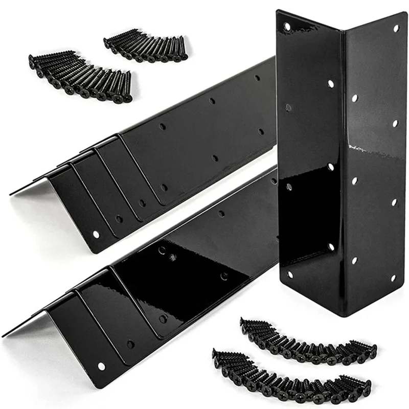 

A08F-Set Of 8 Raised Garden Bed Corner Brackets For 20In-24In H Bed, Metal Garden Corner Bracket Resistant,Rust Metal Bed