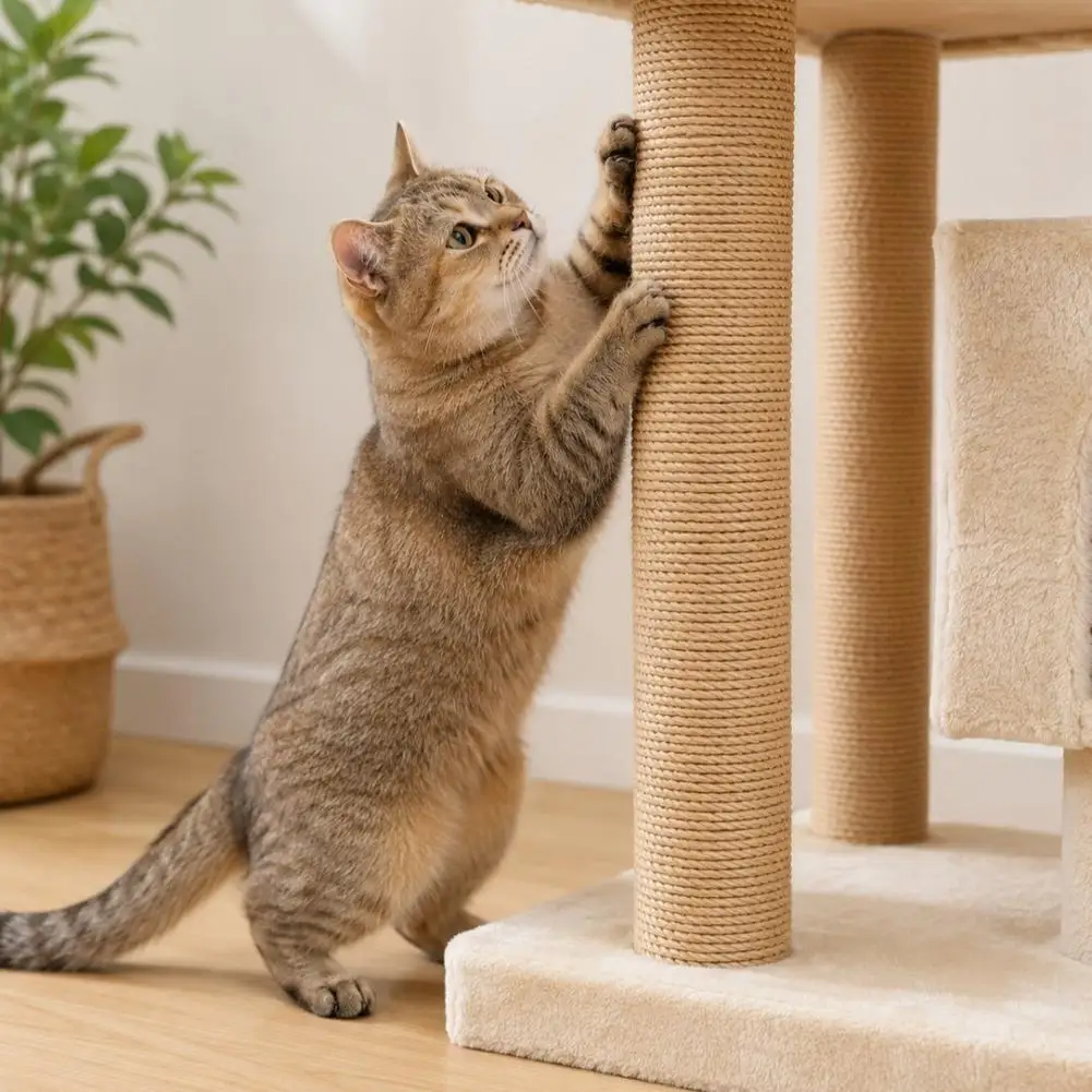 1/2PCS Cat Scratch Pole for Old and Damaged Cat Climbing Frame Replacement Parts Anti Scratch Claw Care Climbing Toy Supplies view 4