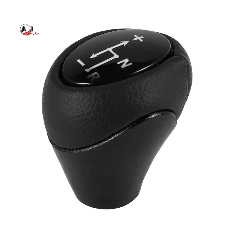 A10E-Auto Parts Leather Automatic Gear Shift Knob Lever Shifter For Mercedes Benz Smart Fortwo Roadster 450 451 Brabus Fortwo
