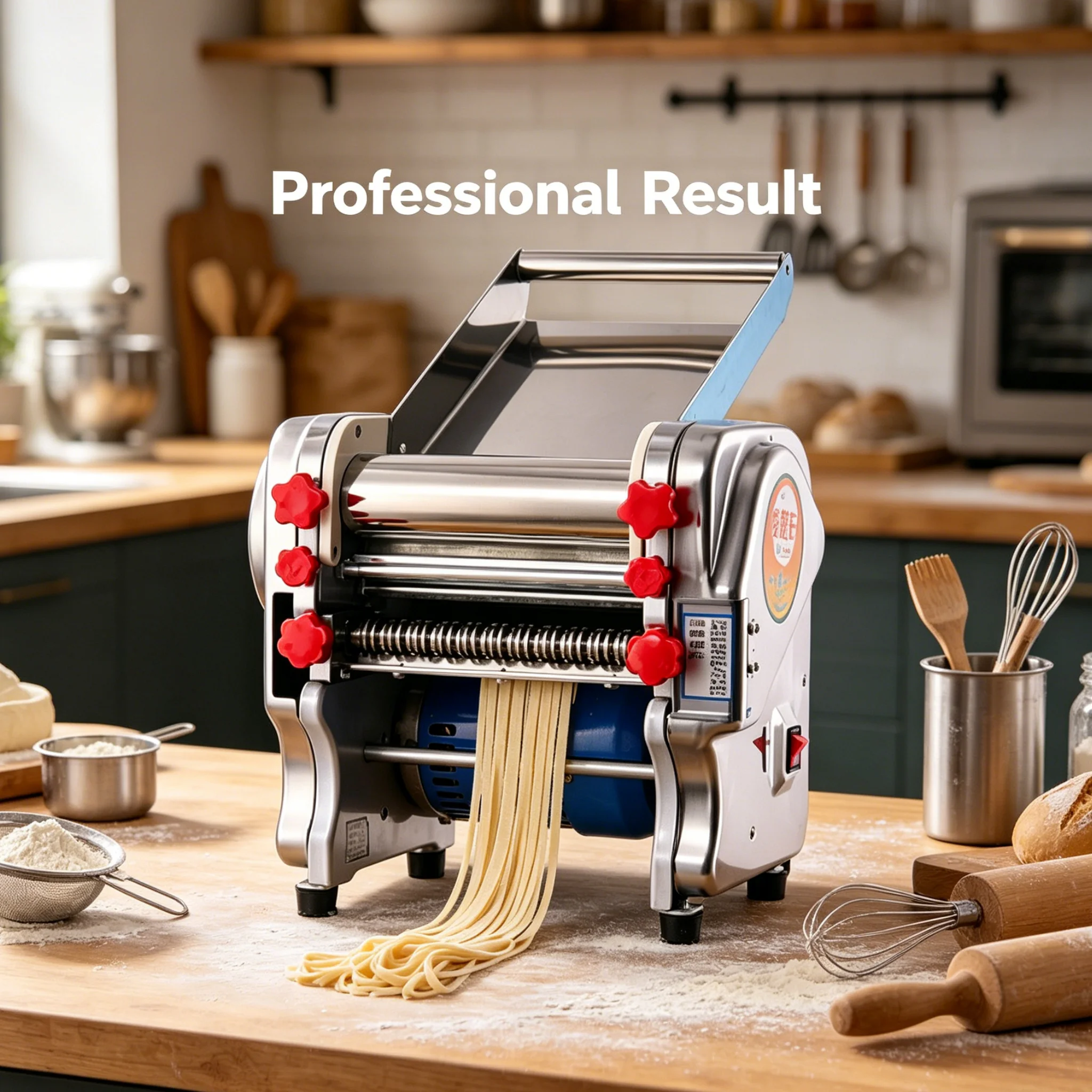 Electric Stainless Steel Noodles Knead Press Machine Multi-functional Dough Sheeter For Fresh Pasta