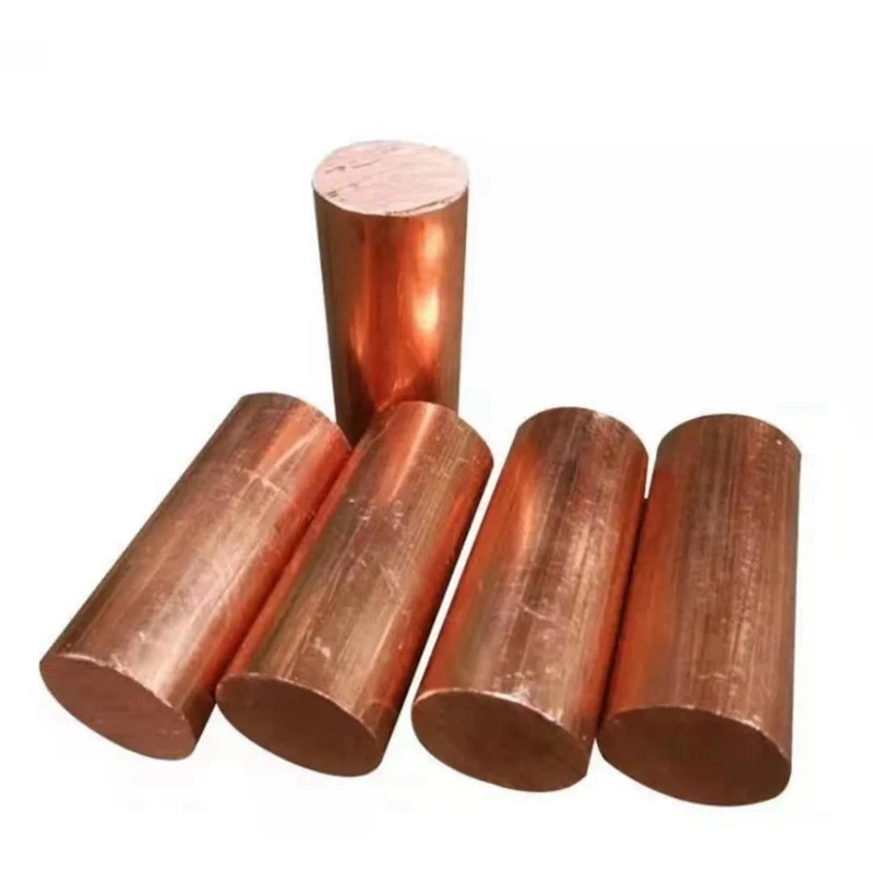 25x100mm Copper Rod T2 Pure Red Coppers Solid Round Bar Rods Plating Solution Metalworking Electrode Mold customize service