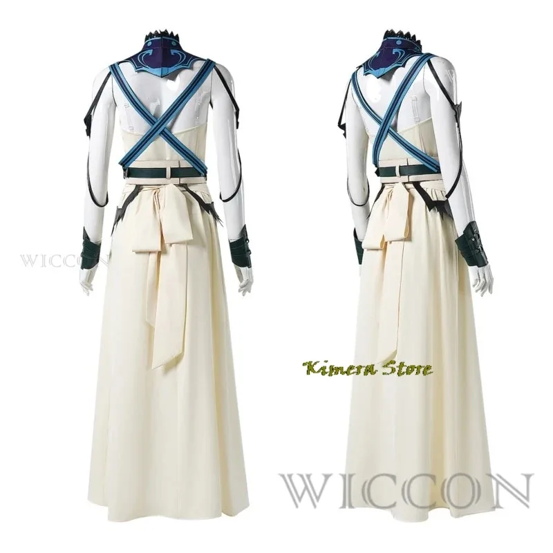 

New FF7 Rebirth Aerith Cosplay Cloth Gold Saucer Loveless Anime Game Ⅶ Fantasia Costume Disguise Women Outfits2025