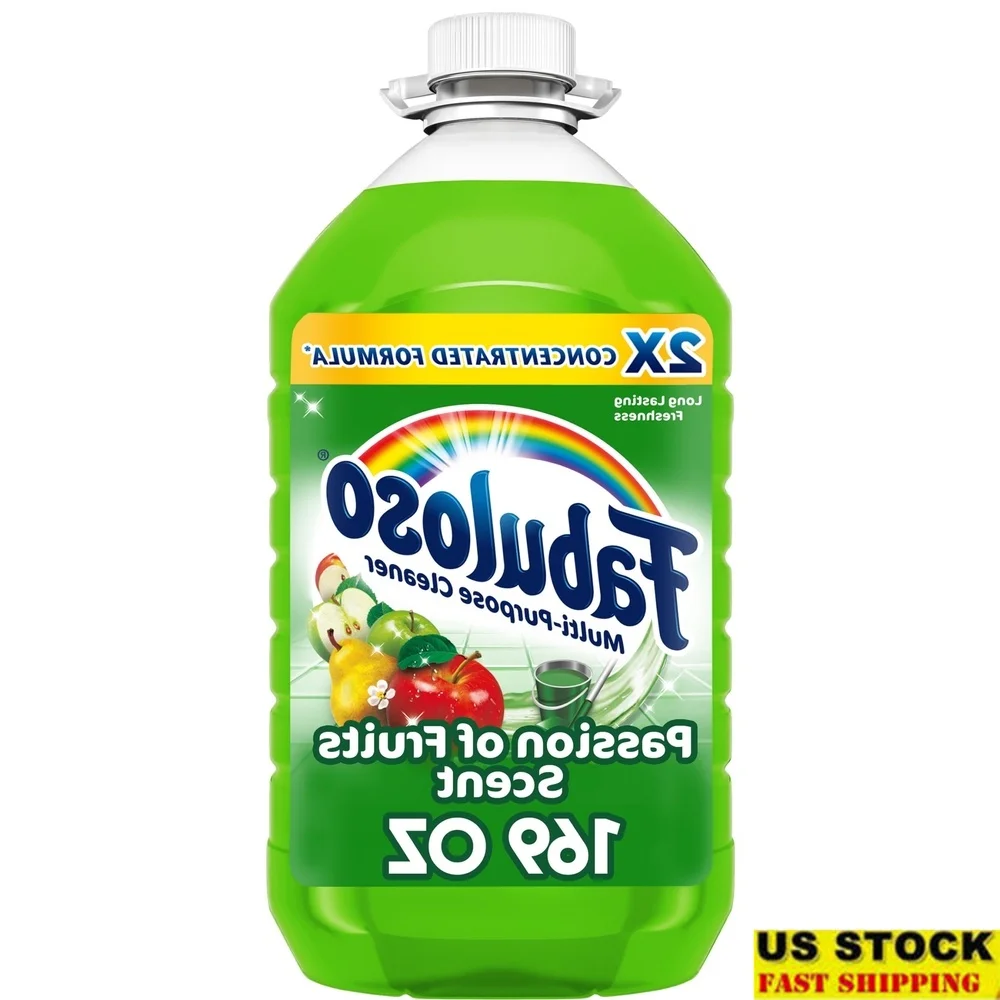 

2X концентрированный универсальный очиститель, аромат страсти, фруктов, очиститель для всех поверхностей, смазка, удаление грязи, 169 унций, экологически чистое использование