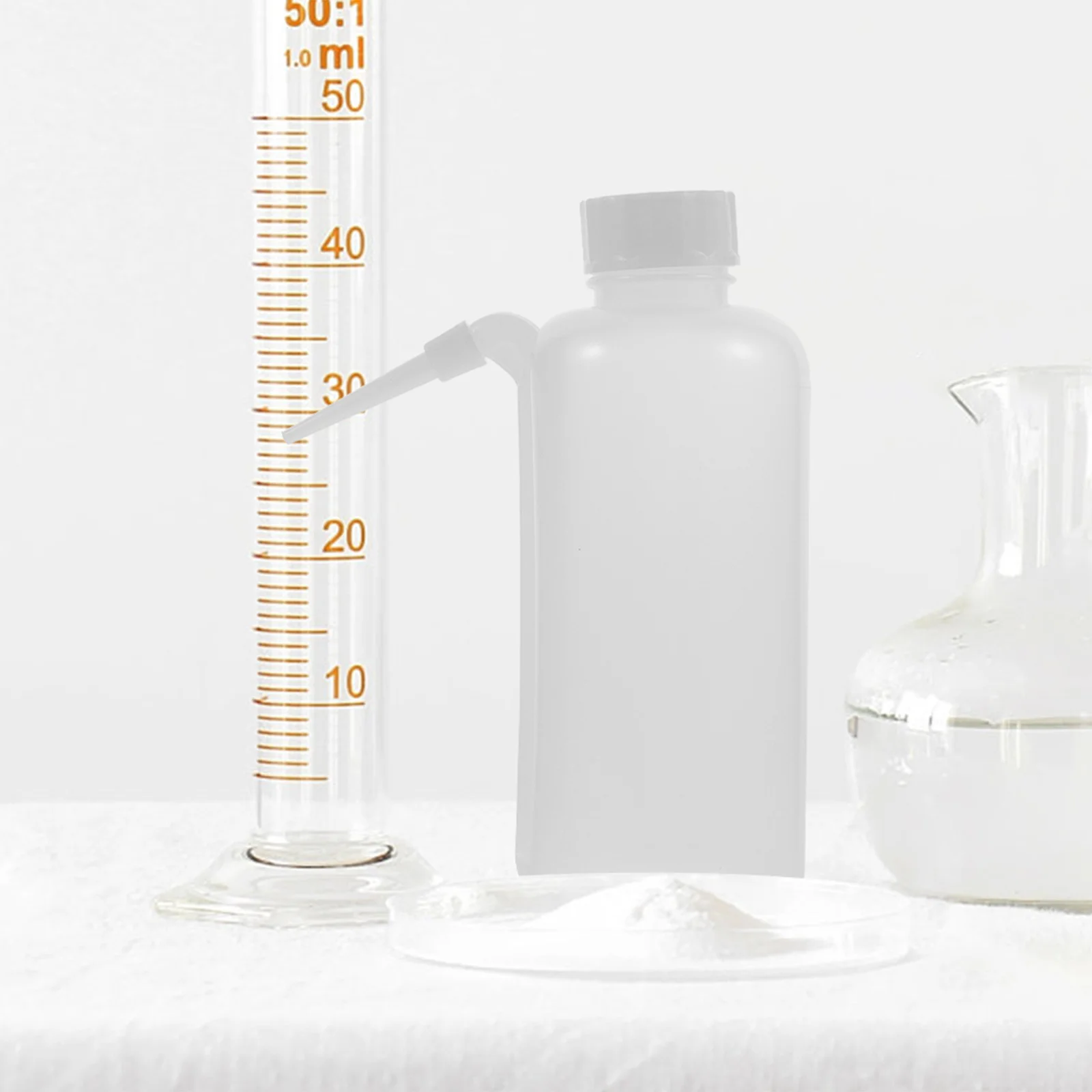 

4Pcs Safety Wash Bottles Pe Plastic Refillable Squeeze Bottles Leakproof Side Tube for Lab Liquid Dispensing Alcohol Containers