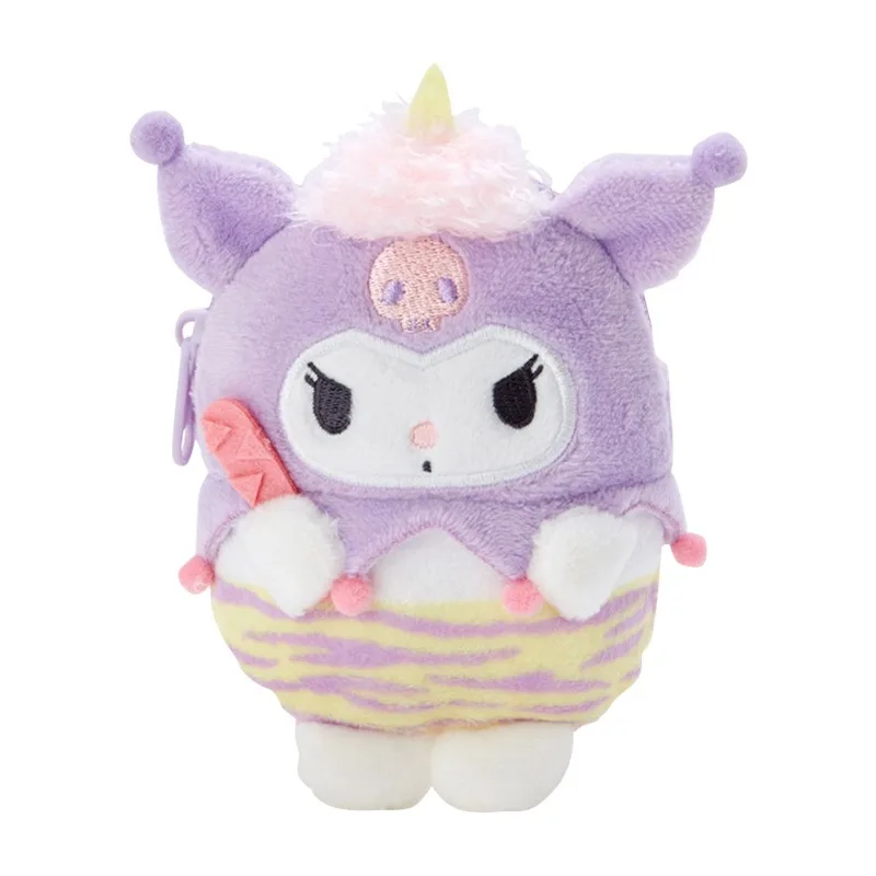 Kawaii Sanrio Kuromi Plush หูฟังกระเป๋า MyMelody Pompom Purin น่ารัก Mini Series กระเป๋ากระเป๋าสตางค์จี้กระเป๋าเป้สะพายหลังวันหยุดของขวัญ