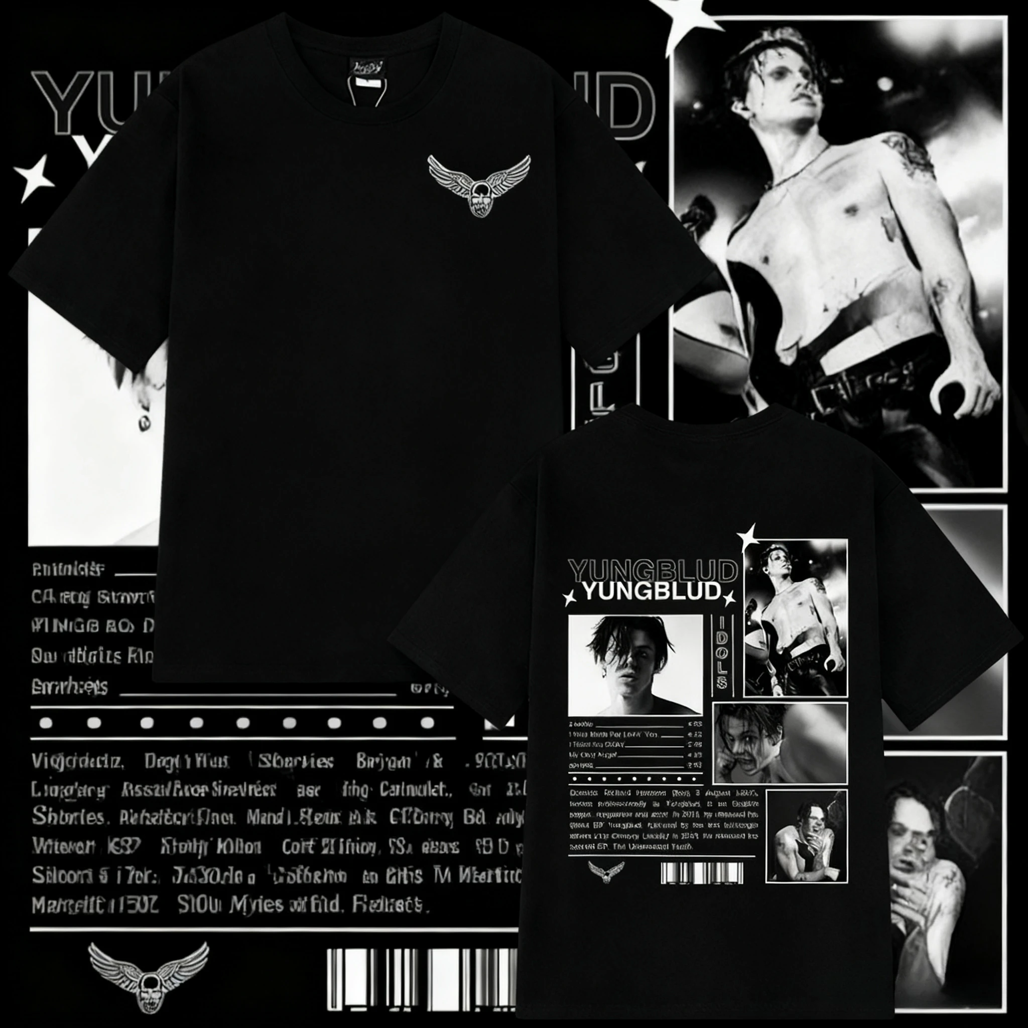 

2025 Summer Men's T-shirt: High-end Men's and Women's Top Y2k Graphic 100% Pure Cotton Fashionable and Breathable Short-sleeved