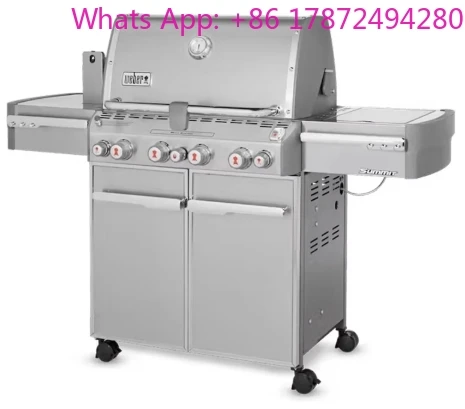 Stainless-Steel 580-Square-Inch 48,800-BTU Natural-Gas Grill 30 inches long by 66 inches wide by 57 inches high