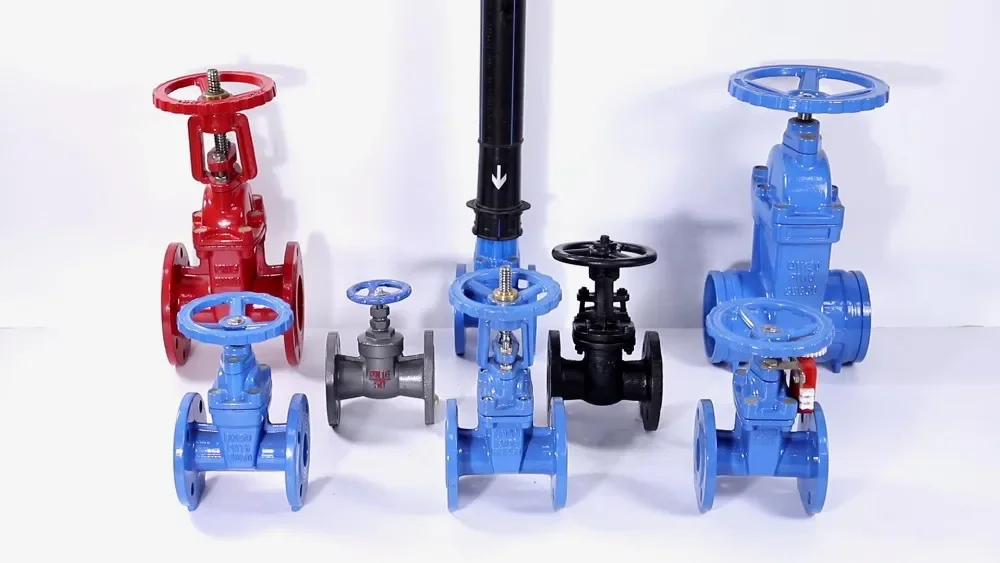 BS AWWA DIN DN800 صمام بوابة مقعد معدني من الحديد المعدني #5