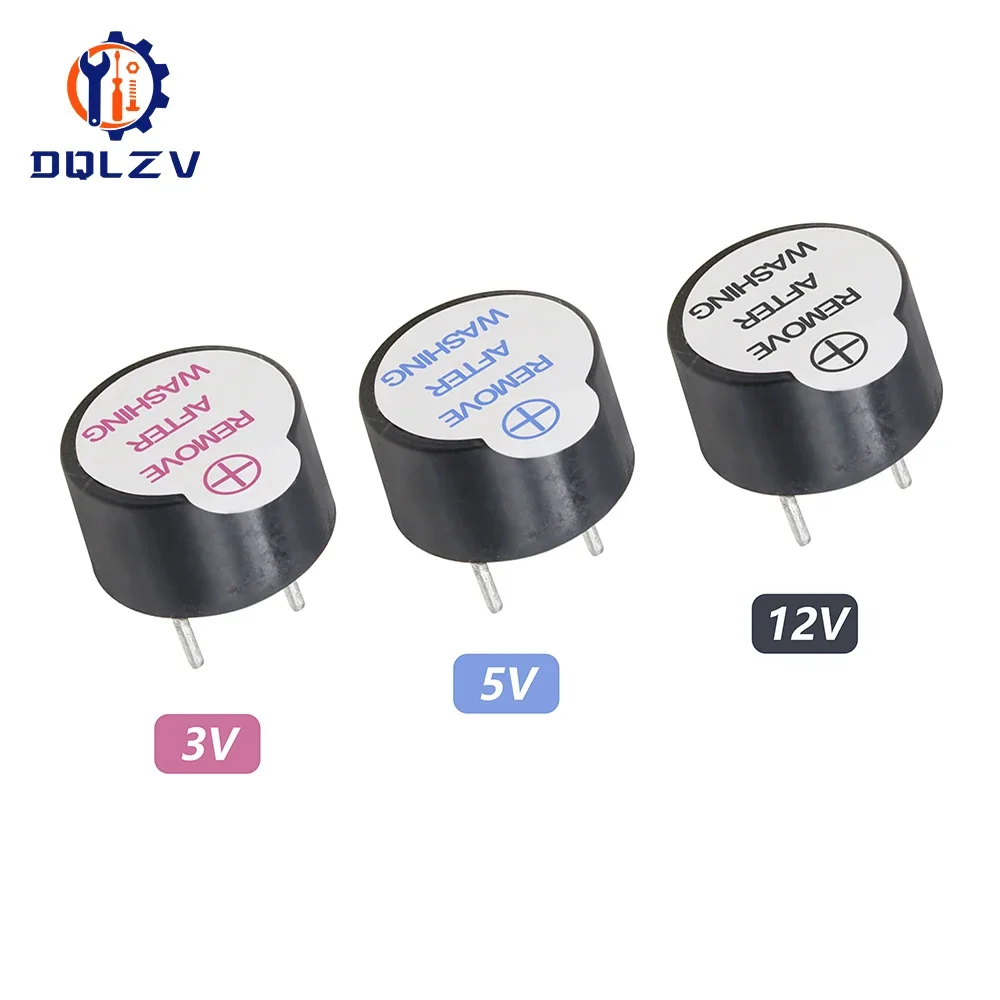 Mini Active Buzzer 3V 5V 12V MagneticIntegrated 0905 SOT 9*5.5mm Plastic Tube Long Beep Tone Sound