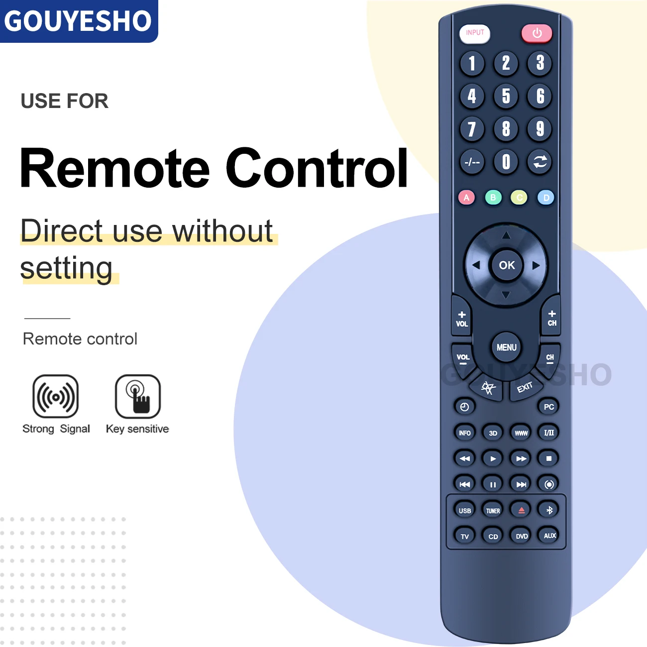 New Remote Control for Yamaha VD3109 VD-3109 YSP4100 YSP-4100 YSP4100BL YSP-4100BL YSP5100 YSP-5100