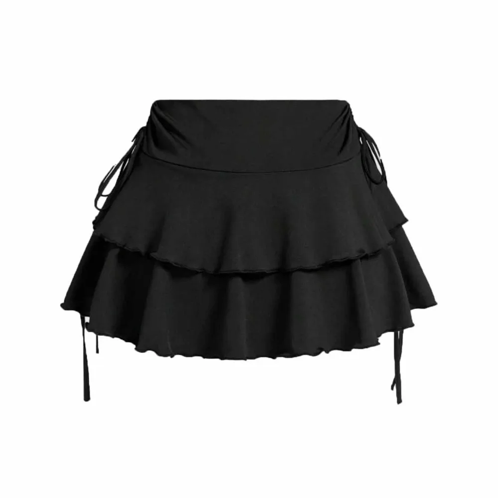 

Sweet Lace Up Girls Short Mini Skirt Slim Fit Ruffle High Waist A-line Skirt Teens Cake Dress Pleated Mini Skirts Girls
