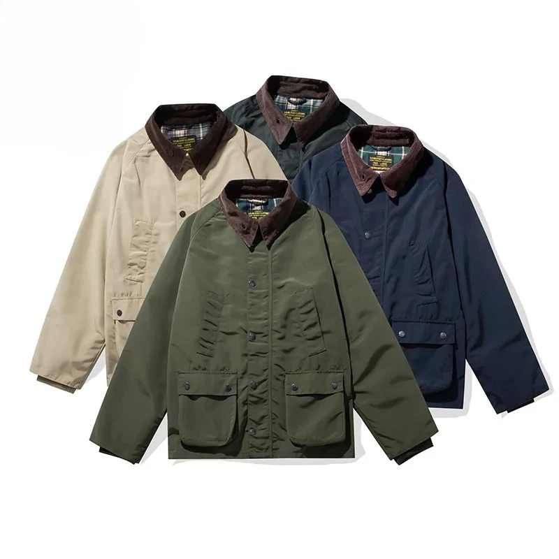 

New Hunting Oil Wax Jacket Windbreaker Work Coat Outdoor Trekking Travel Camping Hiking Climbing Hunting Clothe Cargo Blazer