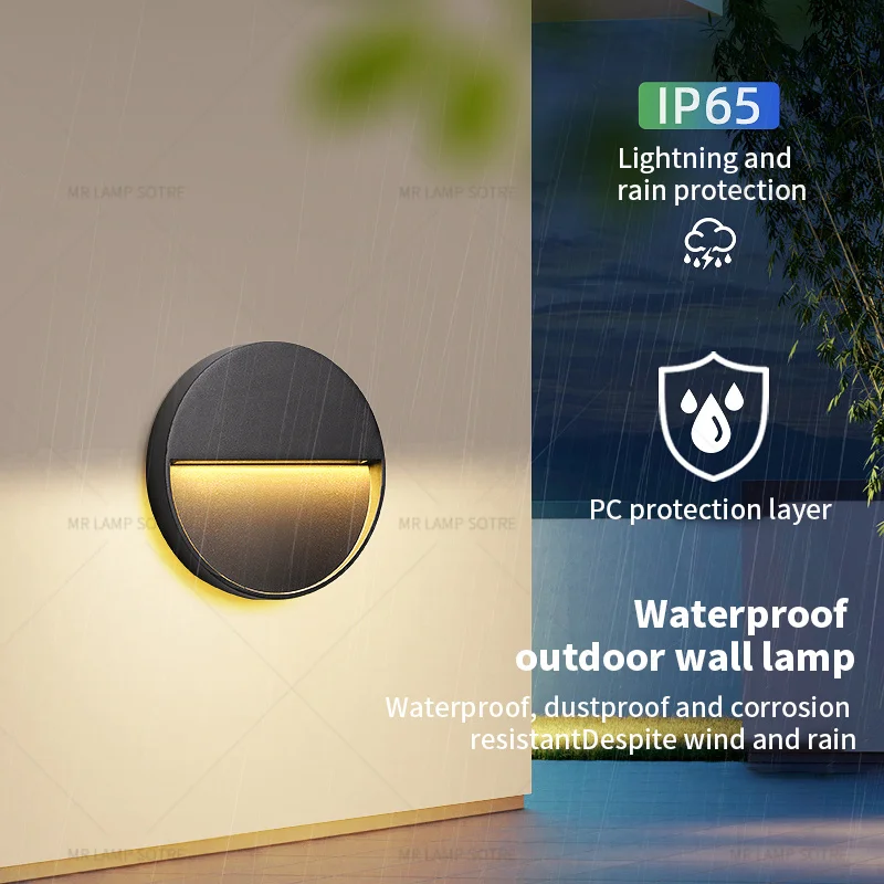 

Nordic Creative LED Wall Light Simple Atmosphere Modern Bedroom Bedside Lamp Living Room Background Wall Outdoor Aisle Lighting