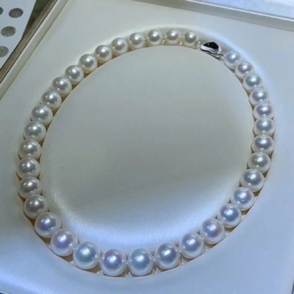 

Large grained pearl AAAA 12-13mm natural South Sea round pearl necklace 925s/16in/18in with gift box