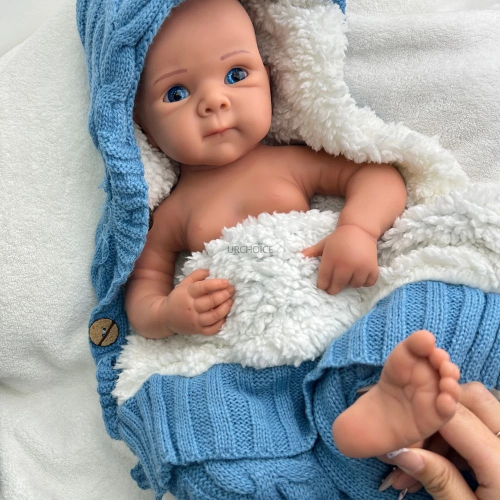19Inch Open Eyes Bettie Full Body Silicone Reborn Baby Girl Lifelike Details & Soft Doll for Education Collection Kids Toy