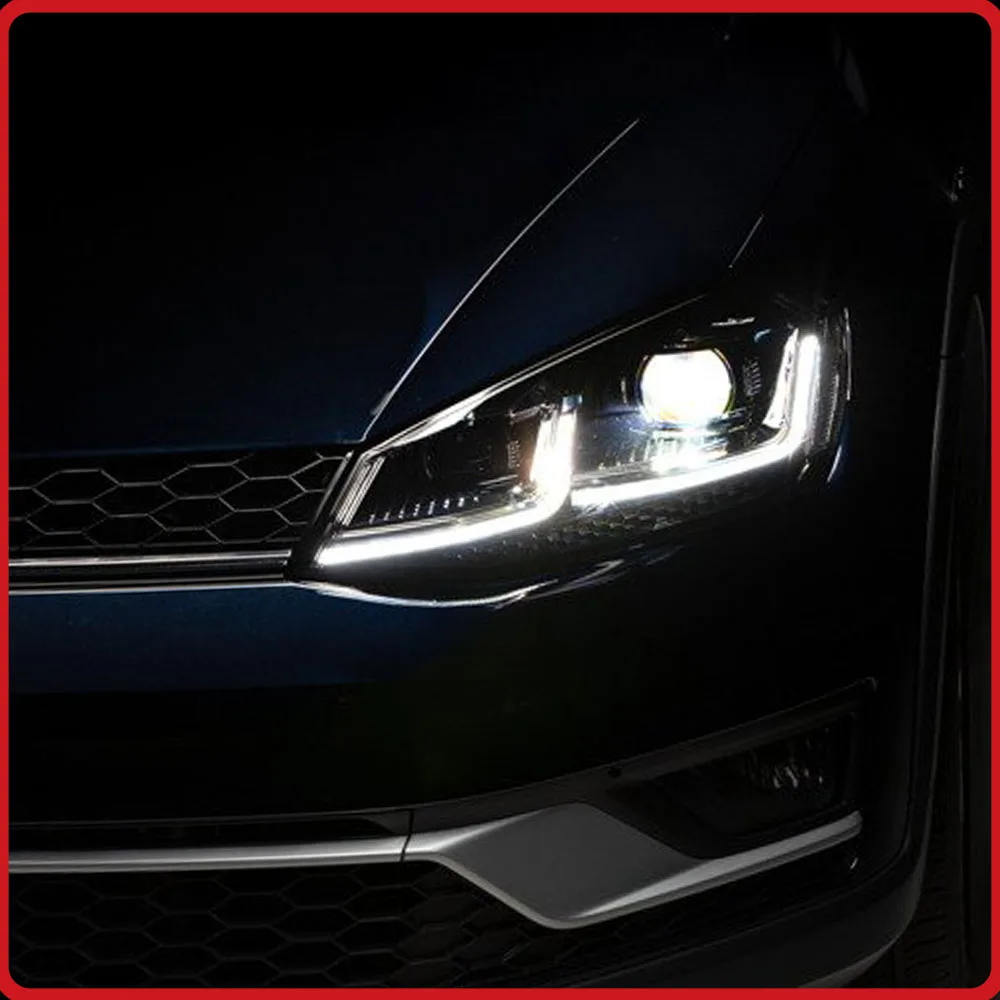 

For VW Golf 7 2013-2017 Headlights Assembly Upgrade Golf 7.5 style LED Dynamic Startup Effec Plug and Play Streamer Turn Light