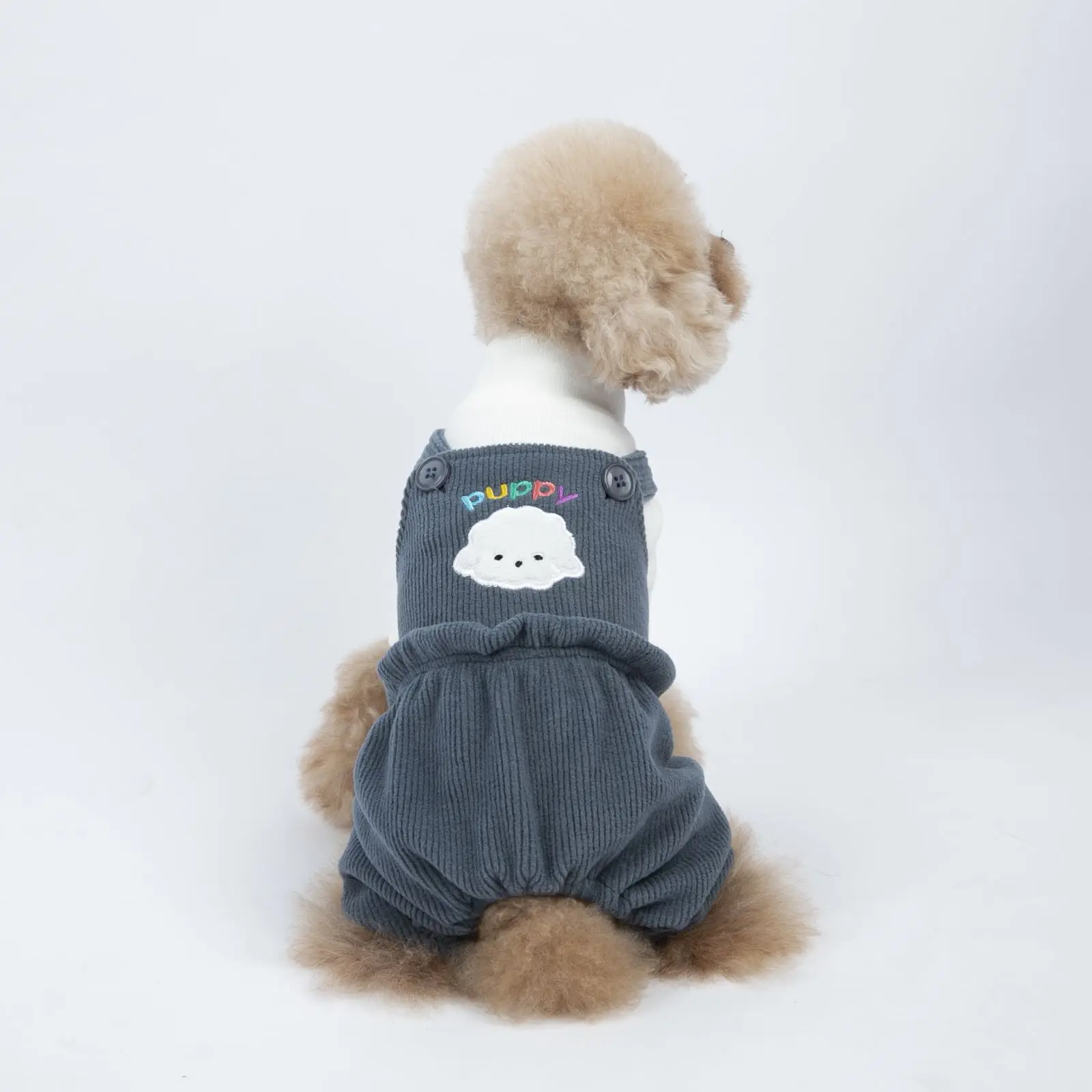 Autumn and Winter Pet Dog Clothes Cute Bear Overalls Thickened Four-legged Clothes Dog Sweater Puppy Teddy Costume Dog Costumes