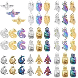 10pcs New Owl Thunderbird Stainless Steel Charms Tribal Bird Lizard Pendants DIY for Necklace Earring Jewelry Making Accessories