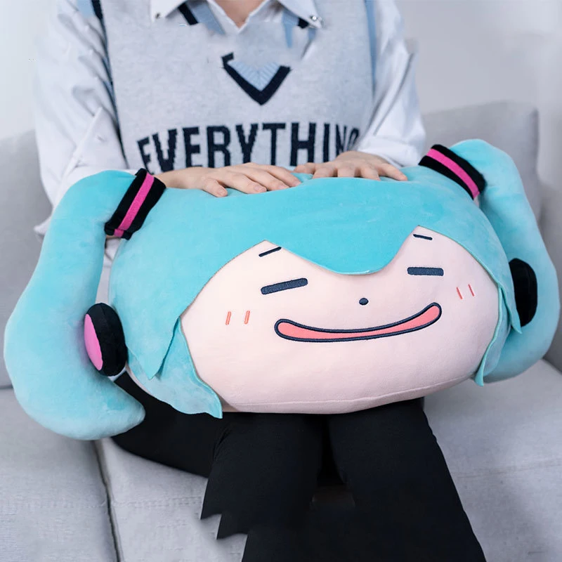 Hatsune Miku Doll Anime Hatsune Miku Plush Doll Cute Child Toy Cartoon Girl Plush Pillow Kawaii Pinch Face Ornaments Gift