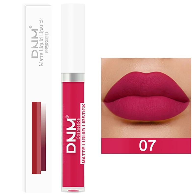 Impermeável Matte Velvet Lip Glaze, duradouro, não é fácil de desvanecerse Lip Gloss Lipstick, maquiagem ferramenta cosmética, 18 cores