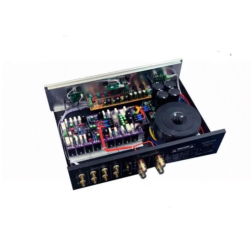 

600W 2.0 Channel Bluetooth 5.0 microphone Input Fever Hifi Pure After-stage Audio Amplifier Karaoke KTV Stage Home Theater