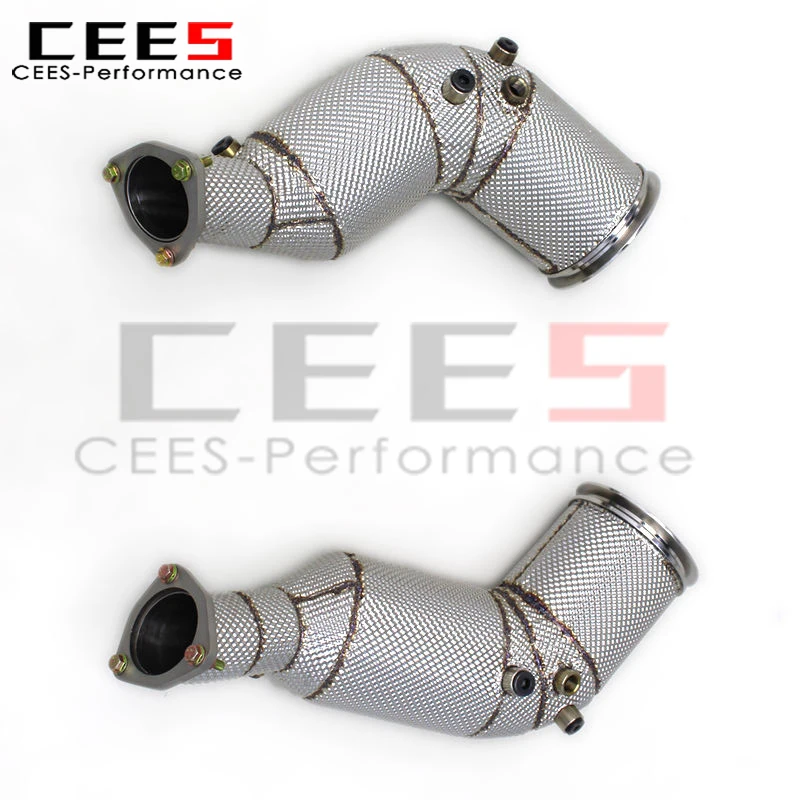 

CEES Tuning OPF Downpipe for Audi S8 D5 4.0T 2020-2024 SS304 Exhaust Downpipe with Heat Shield Header Tubes S8 D5 Parts