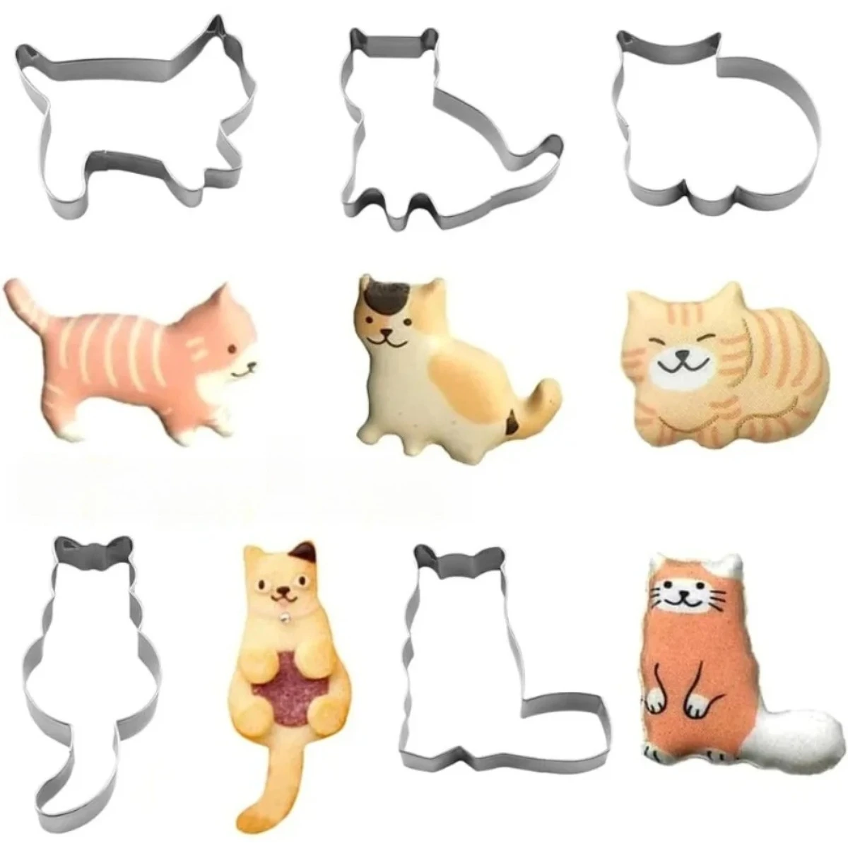 5Pcs Cute Cat Shape…