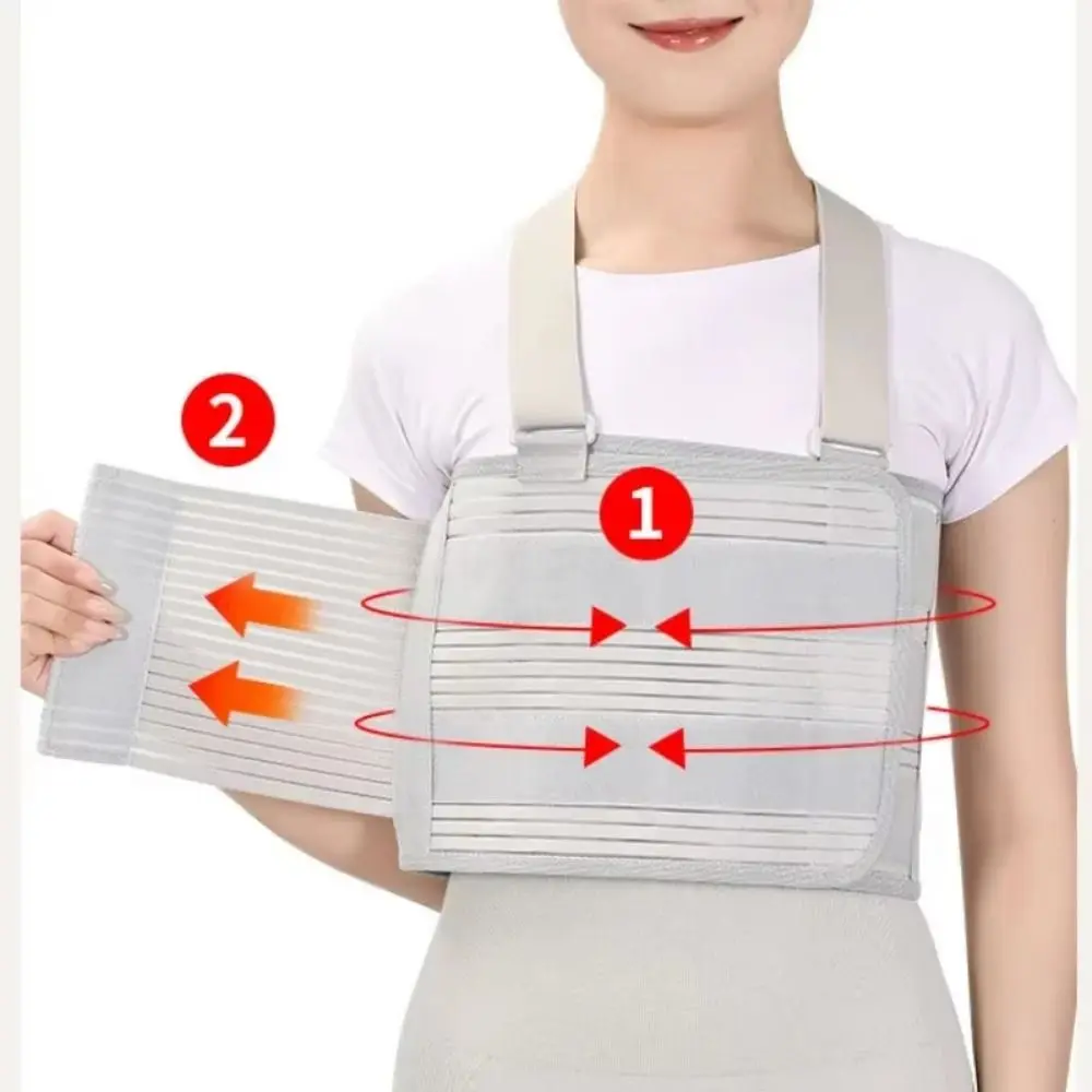 Adjustable Rib Fixation Strap Breathable Elastic Chest Restraint Belt Comfortable Lumbar Corset Rib Fracture Fixation Band