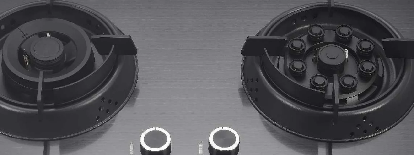 موقد غاز ذكي مدمج - موقد منزلي تجاري/سعيد صيني مع زجاج مقسى، تصميم سطح الطاولة للاستخدام المنزلي والمطبخ