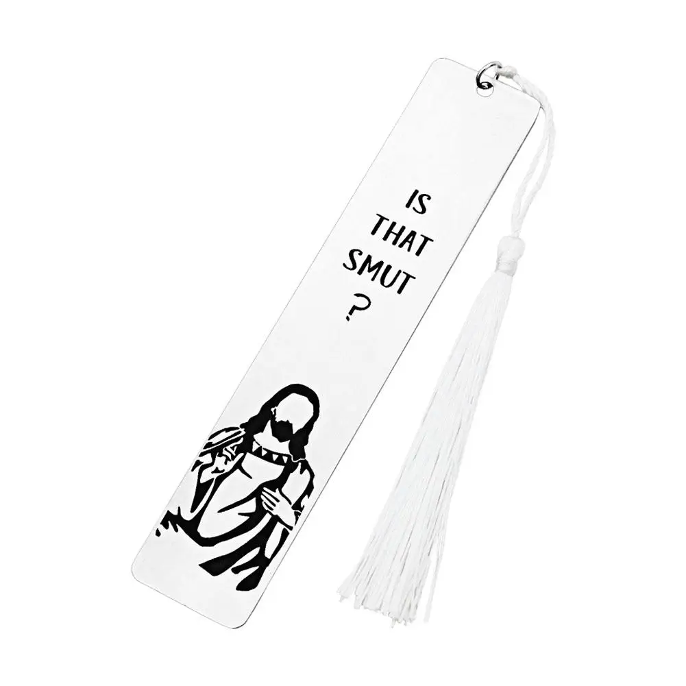 Book Lover Humor Peeking Jesus Book Marker Stainless Steel Inspirational Bookmark For Teachers Students Long Tassel For Cow D1O3