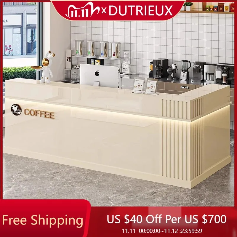 

European Display Reception Desk Counter Beauty Hotel Modern Unique Clear Reception Desks Salon Escritorio Space Saving Furniture
