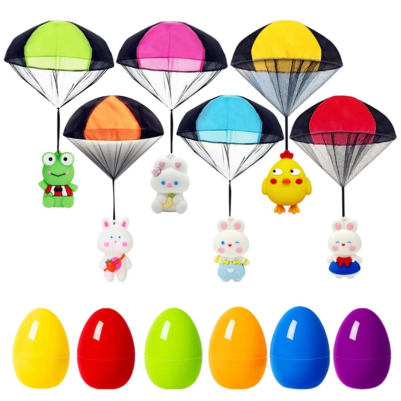 Easter Eggs Parachute Toys Easter Basket Toys Stuffers For Kids Girls Boys, Easter Fillers Gifts