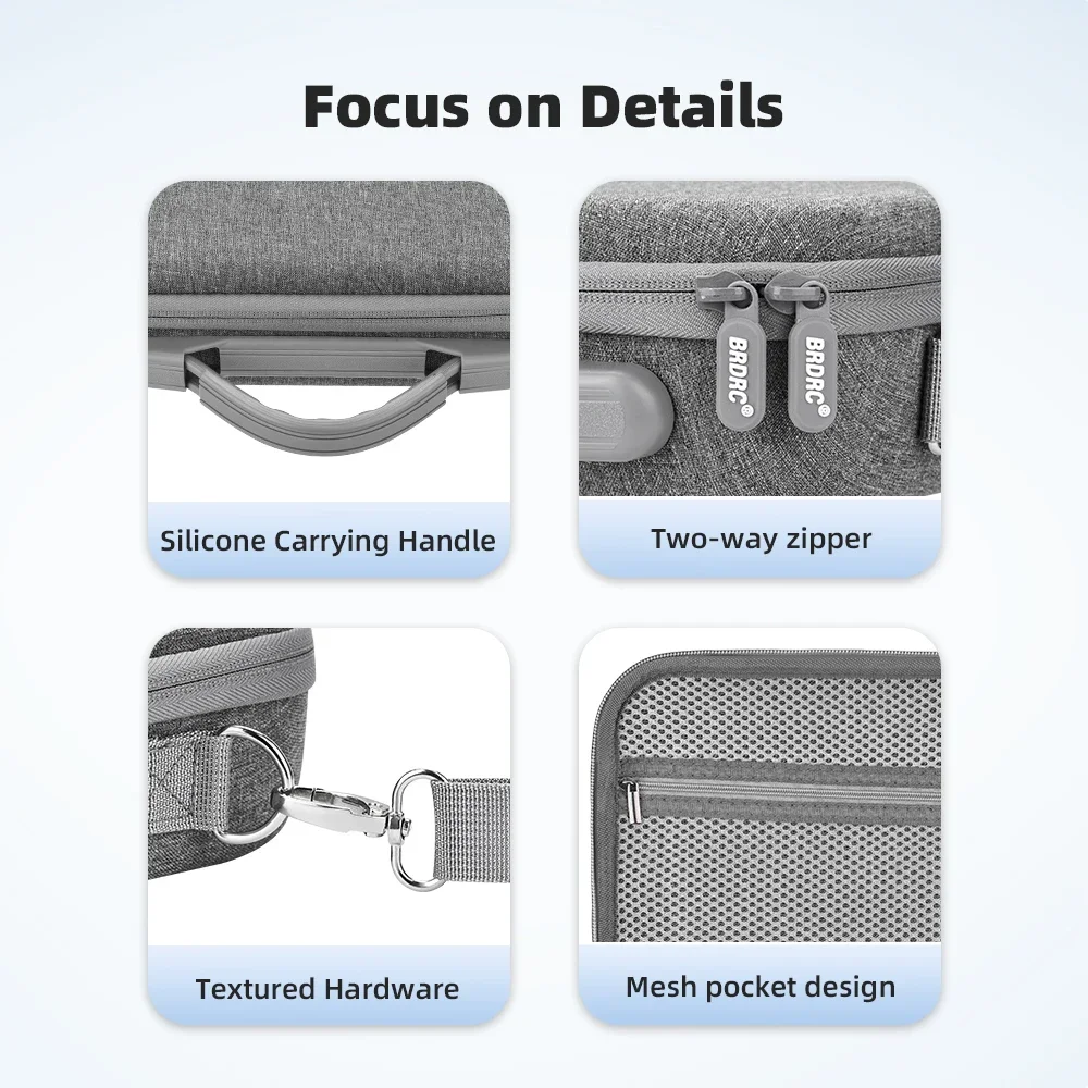 Flymile Carrying Case For DJI Action 5 Pro Sports Camera Protective Storage Bag Portable Handbag With Shoulder Strap Crossbody