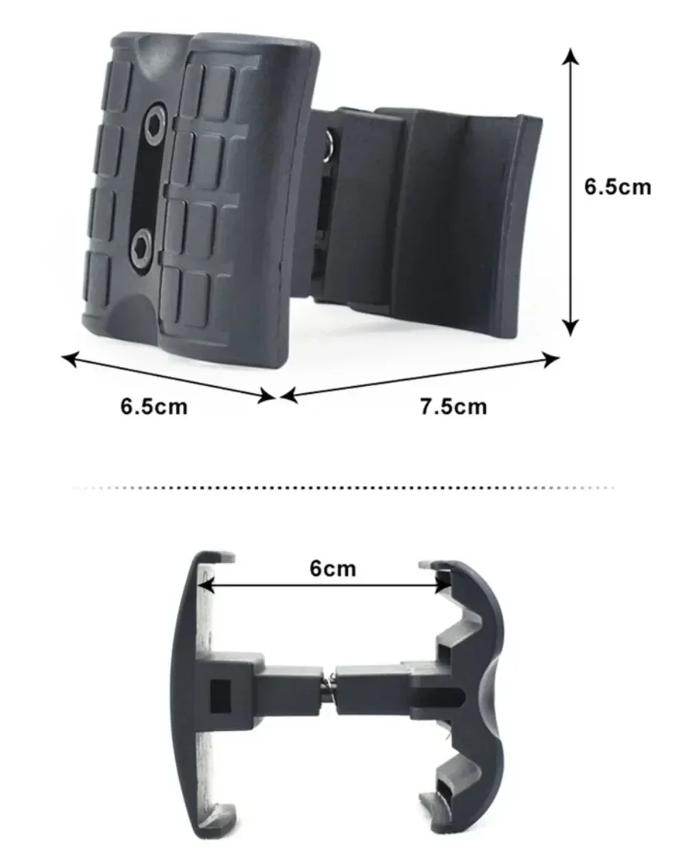 Mag Braçadeira de Conector Paralelo, Tático Dual Magazine Acoplador Clip, Mag Carregador, Acessório Toy, 5.56, M4, AR15