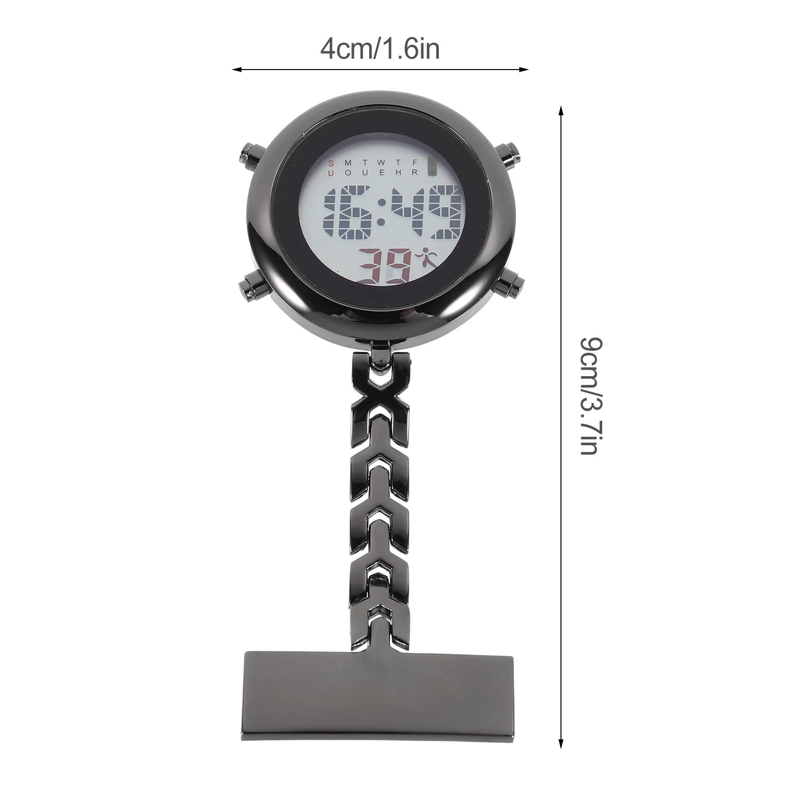 Electronic Digital Electronic Watch Ladies Nurses Fob Metal Mirror Glass Kid'S Watch Material Kid Nurse Doctor Gift