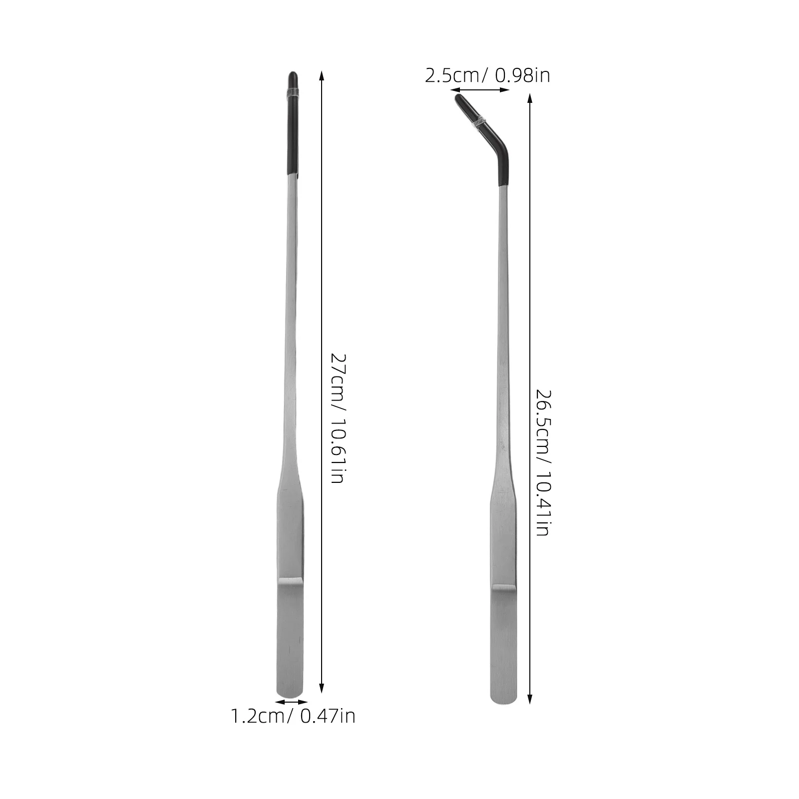 2 قطعة ملقط تغذية الزواحف من الفولاذ المقاوم للصدأ تصميم دقيق ملاقط منحنية مستقيمة لحوض السمك السحالي Geckos #5