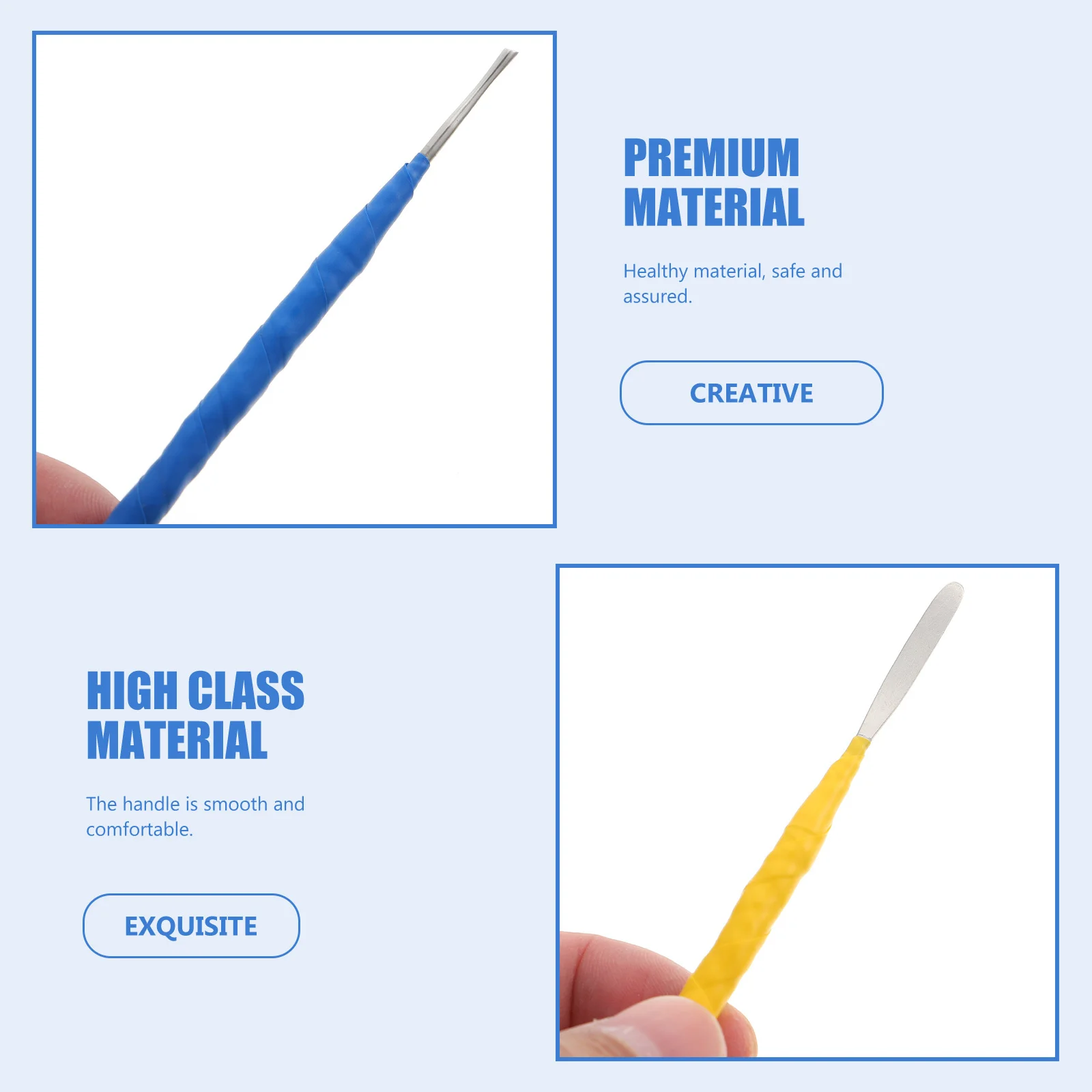 

3pcs Sculpting For Carving Pottery Modeling Diy Hand Tools Set Smooth Handle Beginners Professionals Clay Sculpture Tools Clay