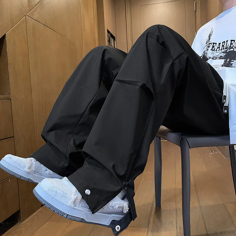 

Водостойкие мужские рабочие брюки для активного отдыха, осенние модные длинные брюки свободного кроя, спортивные повседневные брюки из полиэфирного волокна