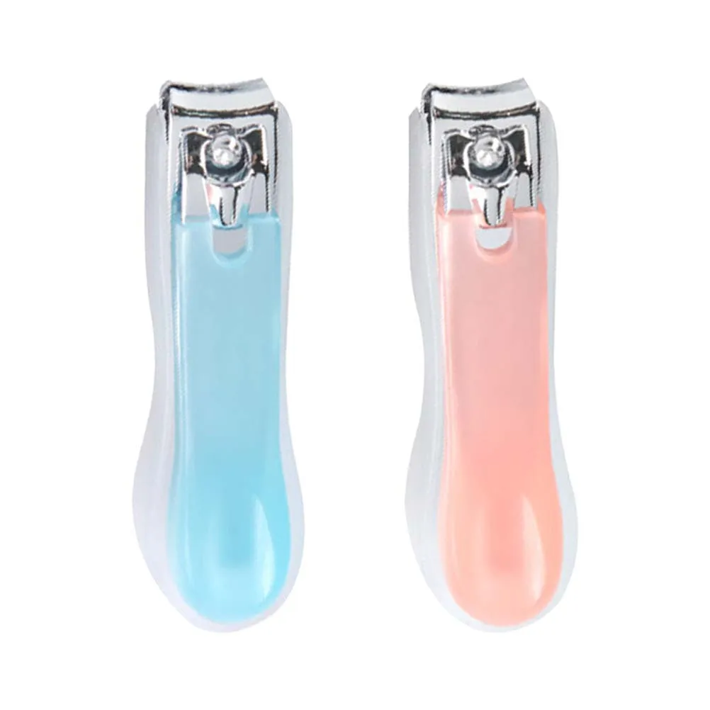 2-delige nagelknipperset Premium koolstofstaal beschermhoes Corrosiebestendig Snelle nagelknipset Manicure voor dames en heren