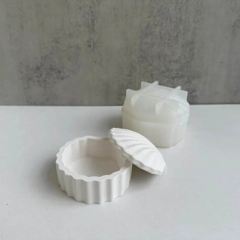 

Shell Shaped Silicone Mold Epoxy Resin Mold DIY Jewelry Storage Box Plaster Mold 37JB